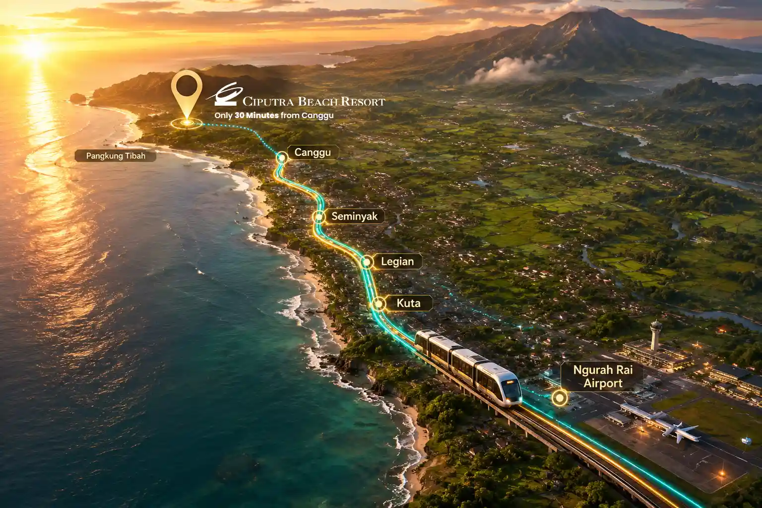 Bali to Introduce Electric Tram: Ngurah Rai Airport to Canggu Connected in Just 30 Minutes
